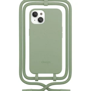 Coque avec cordon iPhone 14 Plus Tour de cou vert