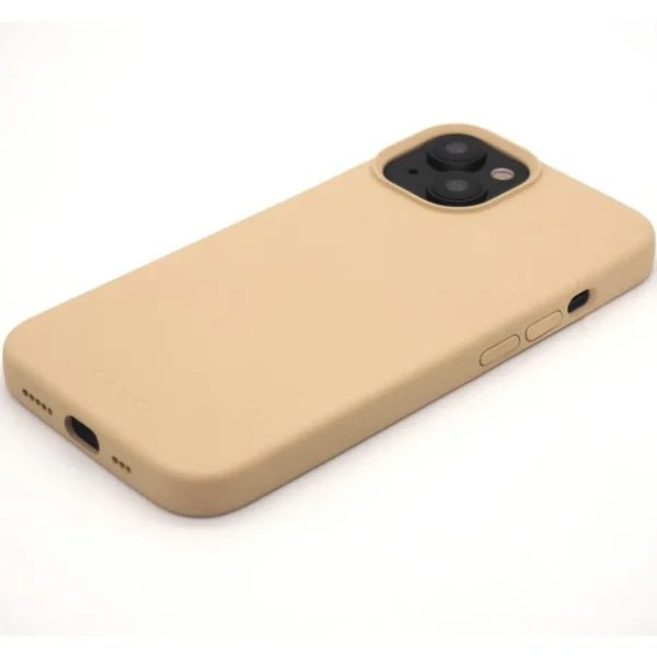 Coque iPhone 15 Plus Magsafe sillicone Beige