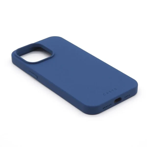 Coque iPhone 15 Plus Magsafe sill. Bleu Cobalt