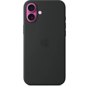 Coque iPhone 16 Plus MagSafe Noir silicone