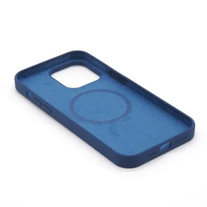 Coque iPhone 15 Plus Magsafe sill. Bleu Cobalt