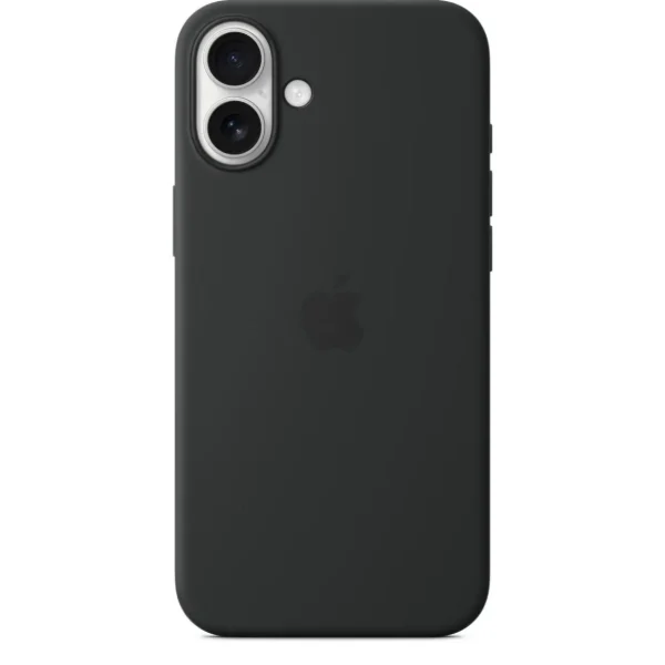 Coque iPhone 16 Plus MagSafe Noir silicone