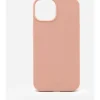 Coque iPhone 14 silicone Rose MagSafe