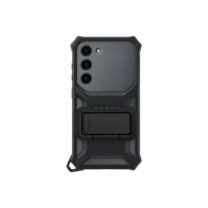 Coque S23 Renforcee support amovible Gri