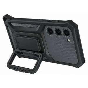 Coque S23 Renforcee support amovible Gri