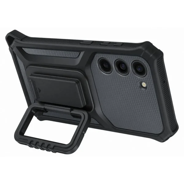 Coque S23 Renforcee support amovible Gri