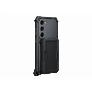 Coque S23 Renforcee support amovible Gri
