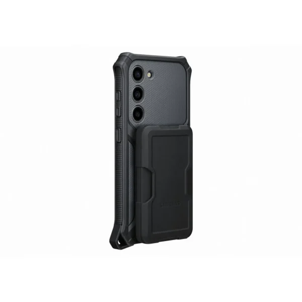 Coque S23 Renforcee support amovible Gri
