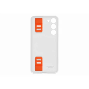 Coque S23+ Silicone avec laniere Blanc