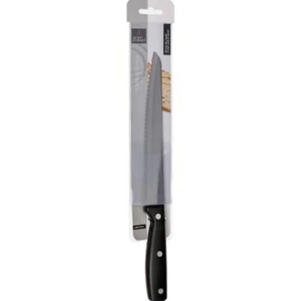 Couteau à Pain Dice Inox 32cm Noir