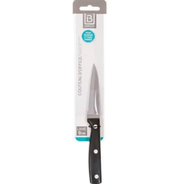 Couteau d'Office Dice Inox 19cm Noir