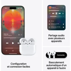 Écouteurs Airpods 4eme génération - blanc