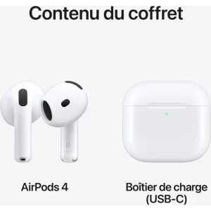 Écouteurs Airpods 4ème génération ANC - Blanc