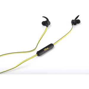 Écouteurs Q1668 Sport Bluetooth Noir et Jaune réflectif