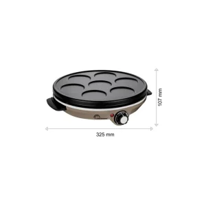 Crêpière 30cm 1000w inox - 8694