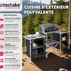 Cuisine de camping 172x52x104cm