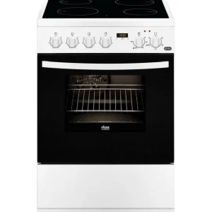 Cuisinière vitrocéramique a 56l 4 feux blanc - fcv6530cwa