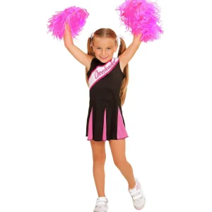 Déguisement Pom Pom Girl Noir et Rose - Fille - 10/12 ans (140 à 152 cm)