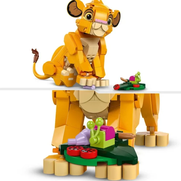 Disney Classic 43243 - Simba, le Bébé du Roi Lion, Jouet de Construction pour Enfants, Figurine à Construire, Jouet d'Activité et de Développement