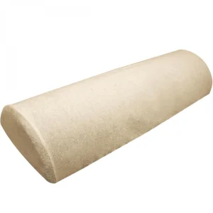 Drap housse de protection en éponge pour coussin demi-rond 66 cm x 22 cm x 12 cm de table de massage - Beige