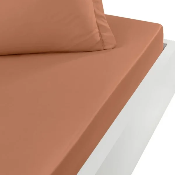 Drap housse en percale de coton bonnet 30 cm SOFT PERCALE