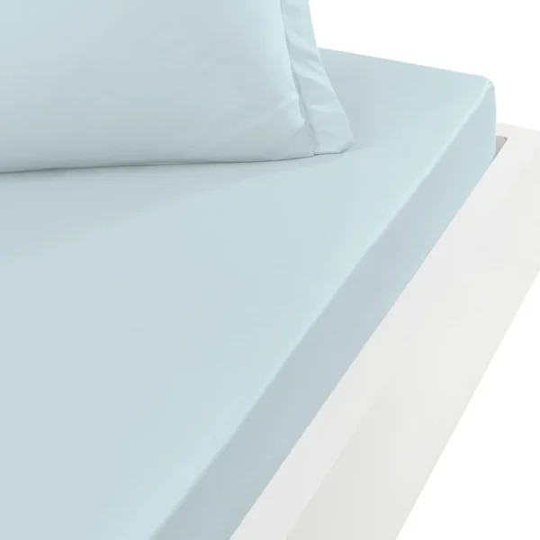 Drap housse en percale de coton bonnet 30 cm SOFT PERCALE