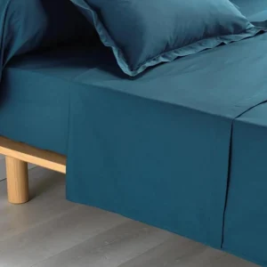 Drap Plat Percaline 240x300cm Bleu