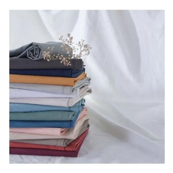 Drap plat uni en coton 57 fils - collection permanente