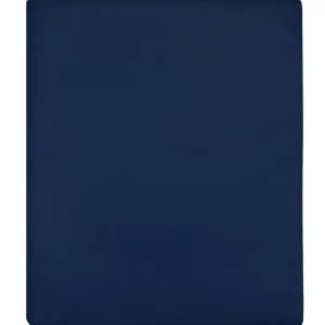 Drap-housse Jersey Bleu marine 160x200 cm Coton