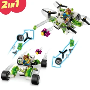 DREAMZzz 71471 La Voiture tout-terrain de Mateo, Jouet avec Figurines, Buggy et Quadcopter Convertibles