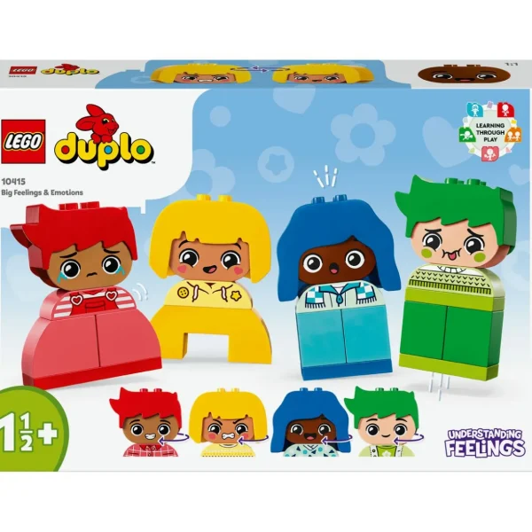 DUPLO My First 10415 Fortes Émotions et Grands Sentiments, Jouet pour Bébés, 23 Briques Colorées et 4 Personnages