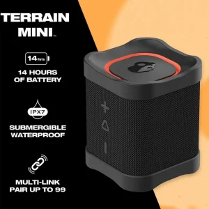 Enceinte portable terrain Mini - Noir et Orange