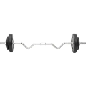 Ensemble d haltères et de barres avec plaques 60 kg
