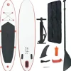 Ensemble de planches SUP gonflables Rouge et blanc