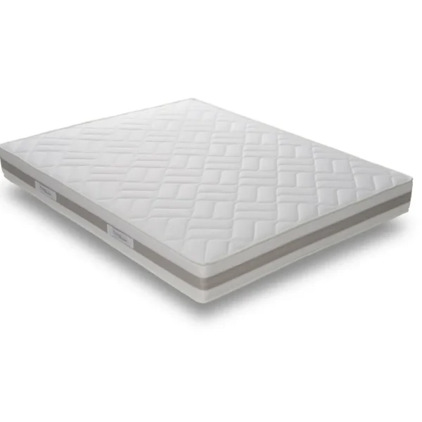 Ensemble matelas ressorts TEMPO GREY+ sommier déco gris 180x200 cm