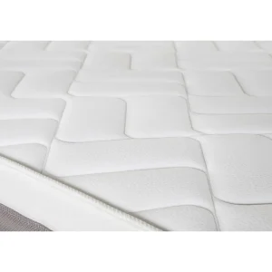 Ensemble matelas ressorts TEMPO GREY+ sommier déco gris 180x200 cm