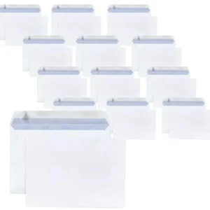 15 enveloppes blanches en papier 80 g - 16,2 x 22,9 cm