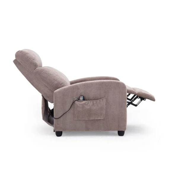 Fauteuil inclinable massant et chauffant RELAX9 COT - Taupe