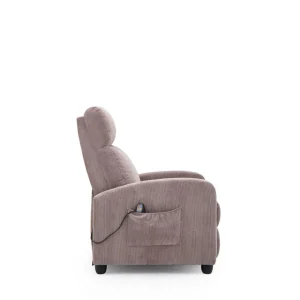 Fauteuil inclinable massant et chauffant RELAX9 COT - Taupe