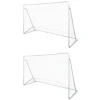 Filets de but de football Acier 2 pcs 240x90x150 cm