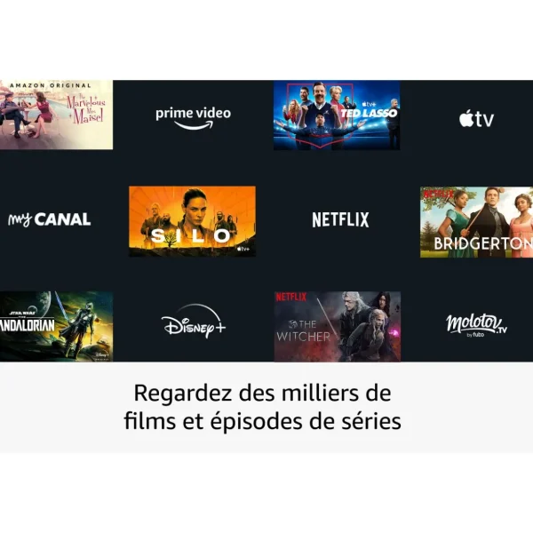 Fire TV Stick 4K Ultra HD Fire OS avec télécommande vocale Alexa - Noir