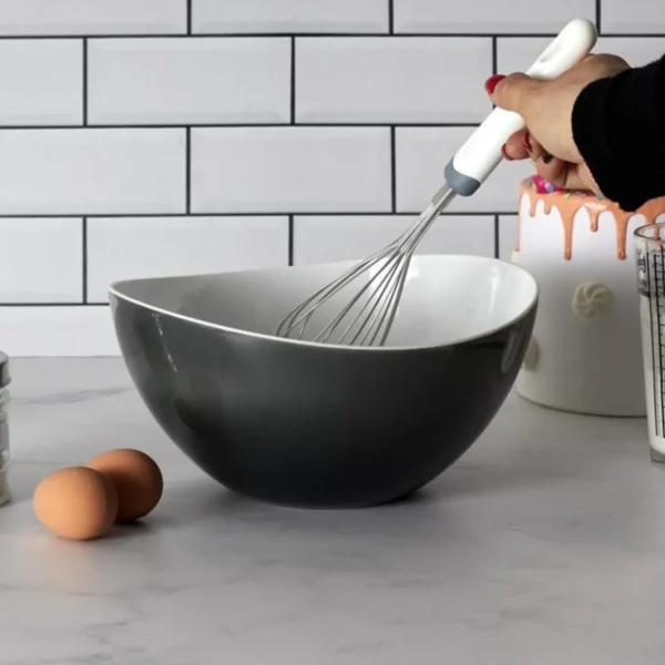 Fouet de Cuisine Pâtissier 29cm Blanc & Gris
