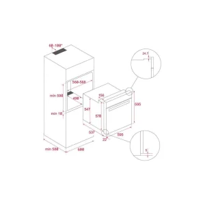 Four encastrable HLB8410P BK