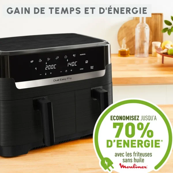 Friteuse électrique sans huile à air chaud Easy Fry EZ901H20 - Gris