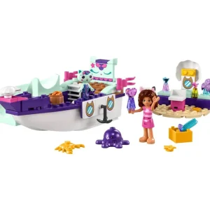 10786 Gabby et la Maison Magique Le Bateau et le Spa de Gabby et Marine, Set avec Salon de Beauté, Figurines et Accessoires, Jouet pour Filles, Garçons, Enfants Dès 4 Ans