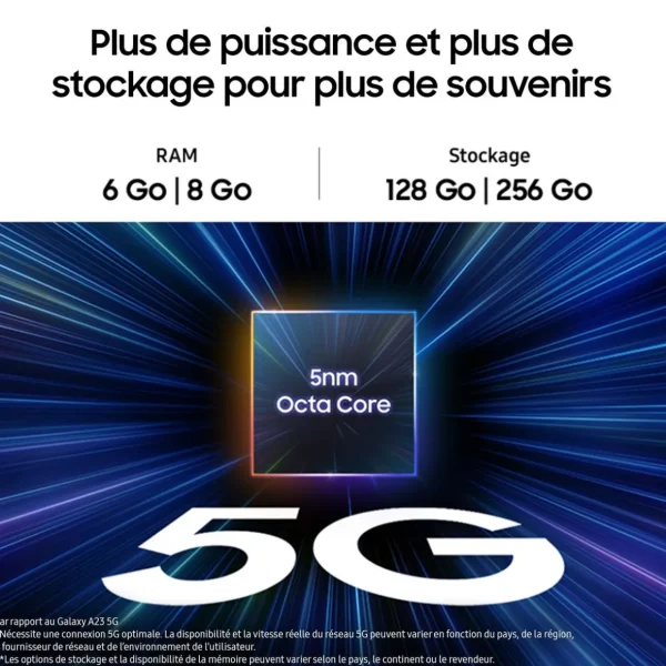 Galaxy A25 5G 128 Go - Bleu