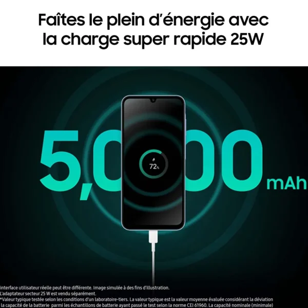 Galaxy A25 5G 128 Go - Bleu