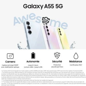 Galaxy A55 5G 128Go - Lilas