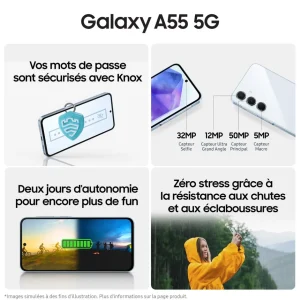 Galaxy A55 5G 128Go - Lilas