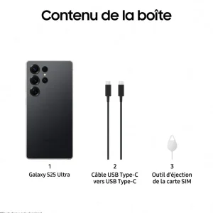 Galaxy S25 Ultra 8GO / 256Go - Noir Titane